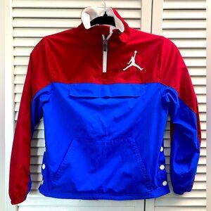 Air Jordan windbreaker red and blue boys